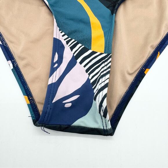 Sensi Graves Elise Tropical Bikini Bottoms Fun in The Sun Tropicana Print Size L - Picture 6 of 9